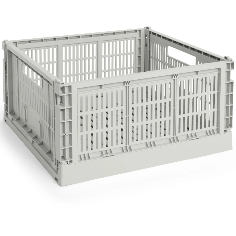 Colour Crate Large Square Oppbevaring, Grey