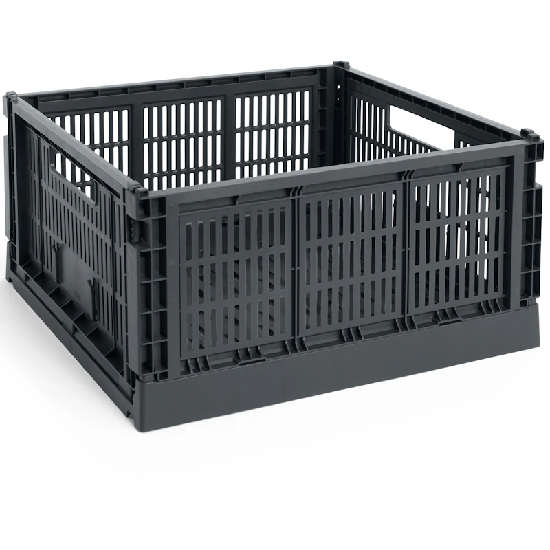 Colour Crate Large Square Oppbevaring, Charcoal