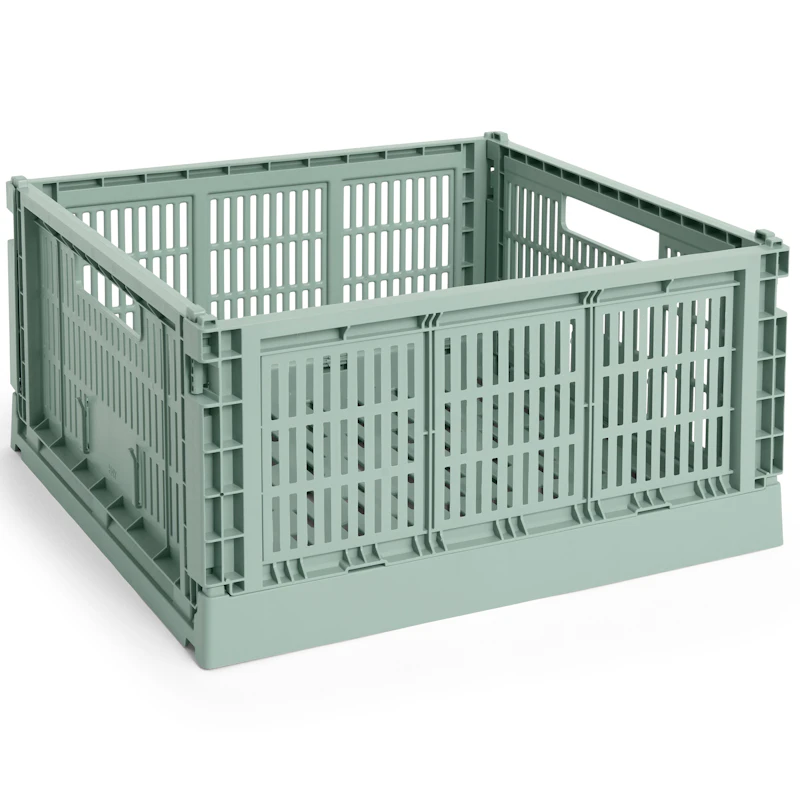 Colour Crate Large Square Oppbevaring, Sage Green