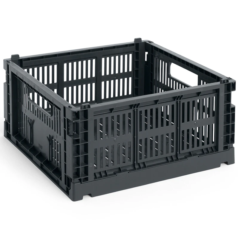 Colour Crate Medium Square Oppbevaring, Charcoal
