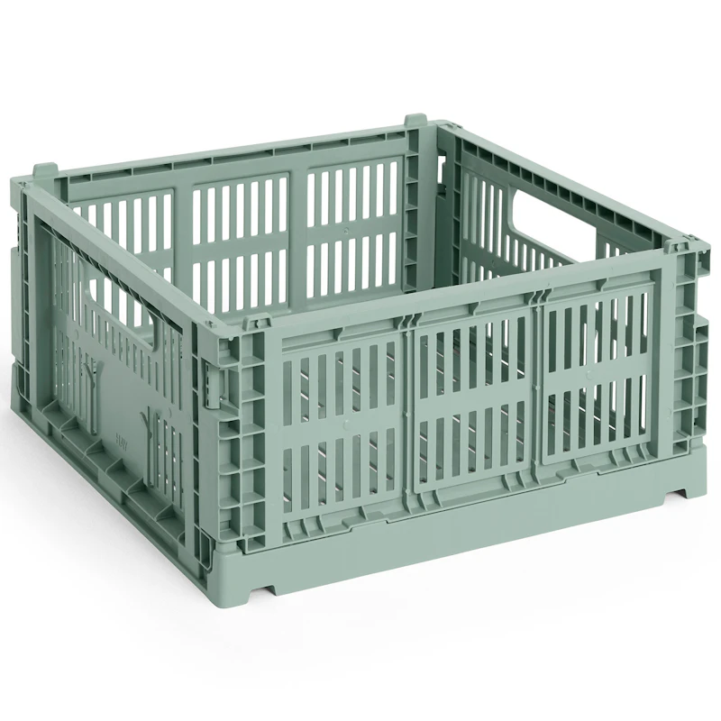 Colour Crate Medium Square Oppbevaring, Sage Green