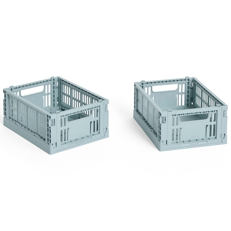 Colour Crate Mini Oppbevaring 2-pk, Dusty Blue