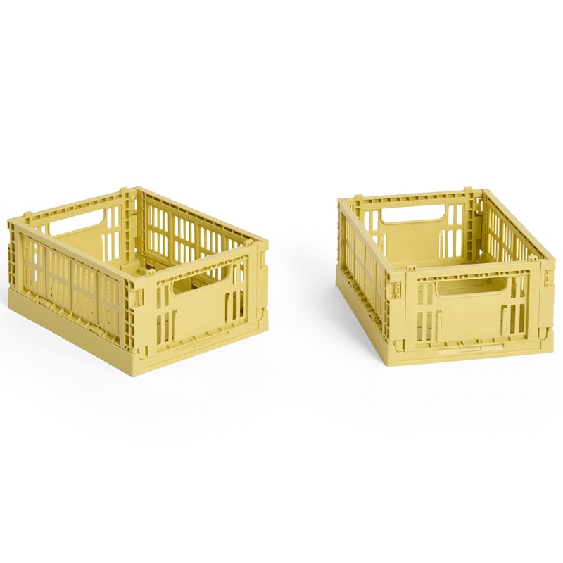 Colour Crate Mini Oppbevaring 2-pk, Dusty Yellow