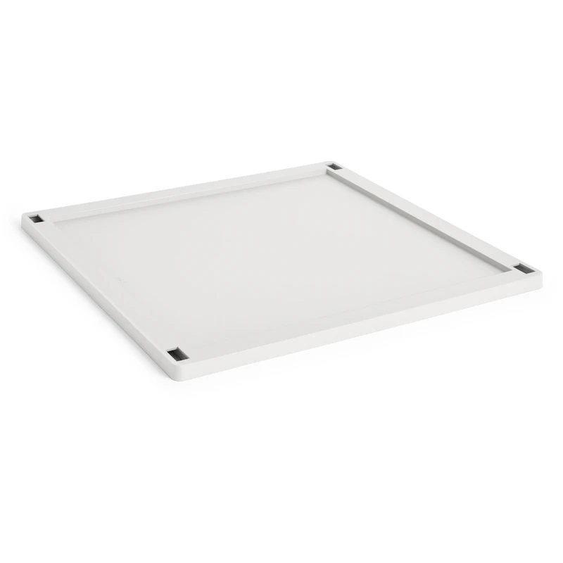 Colour Crate Plastic Large Square Lokk, Off-White