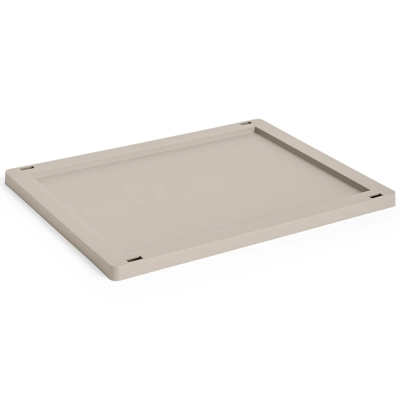 Colour Crate Plastic Medium Lokk, Warm Grey