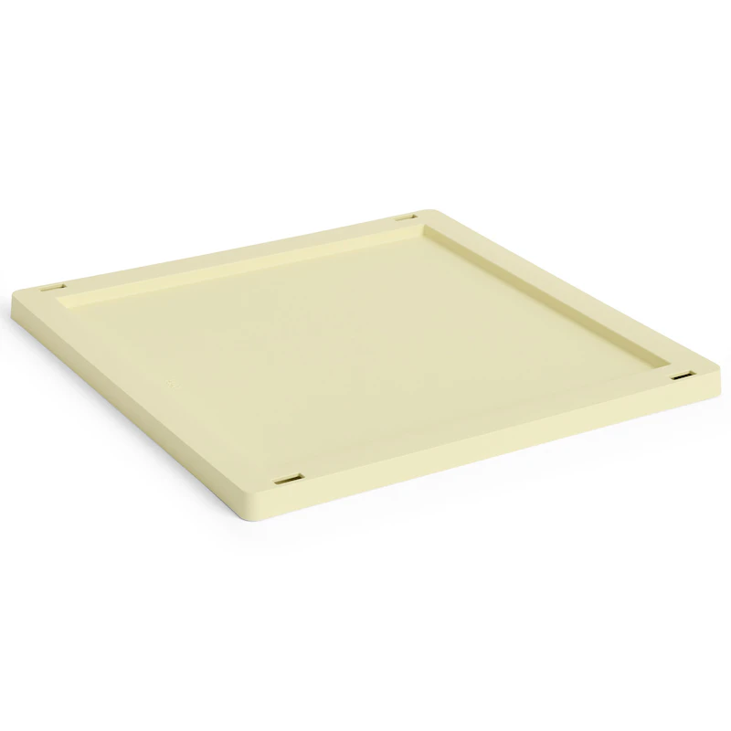 Colour Crate Plastic Medium Square / Cube Lokk, Light Yellow
