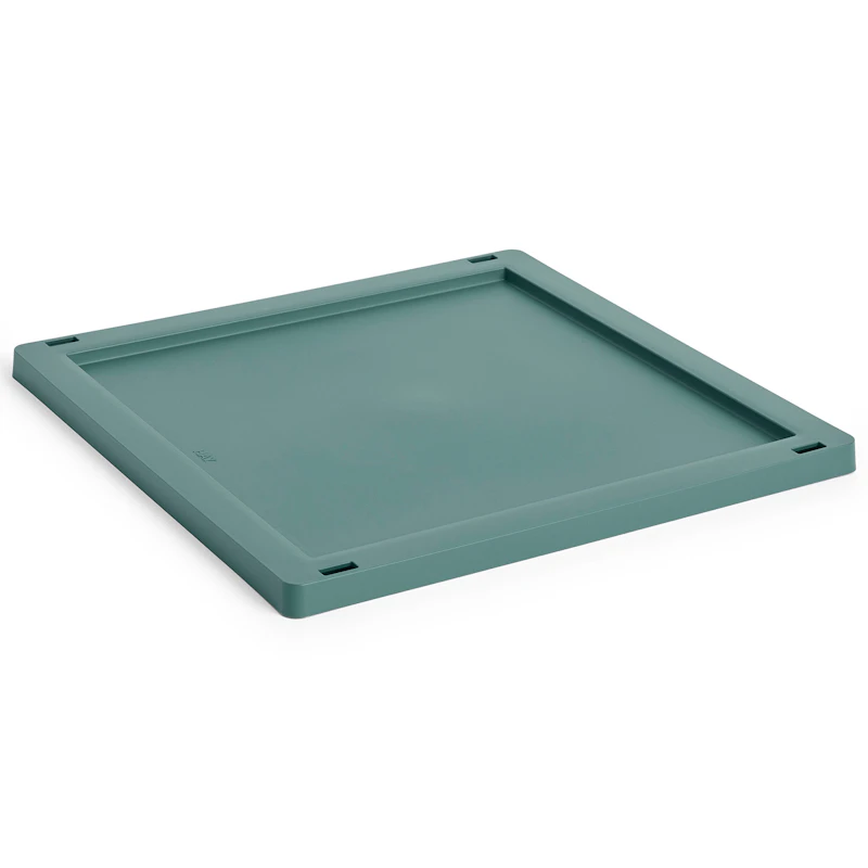 Colour Crate Plastic Medium Square / Cube Lokk, Dark Green
