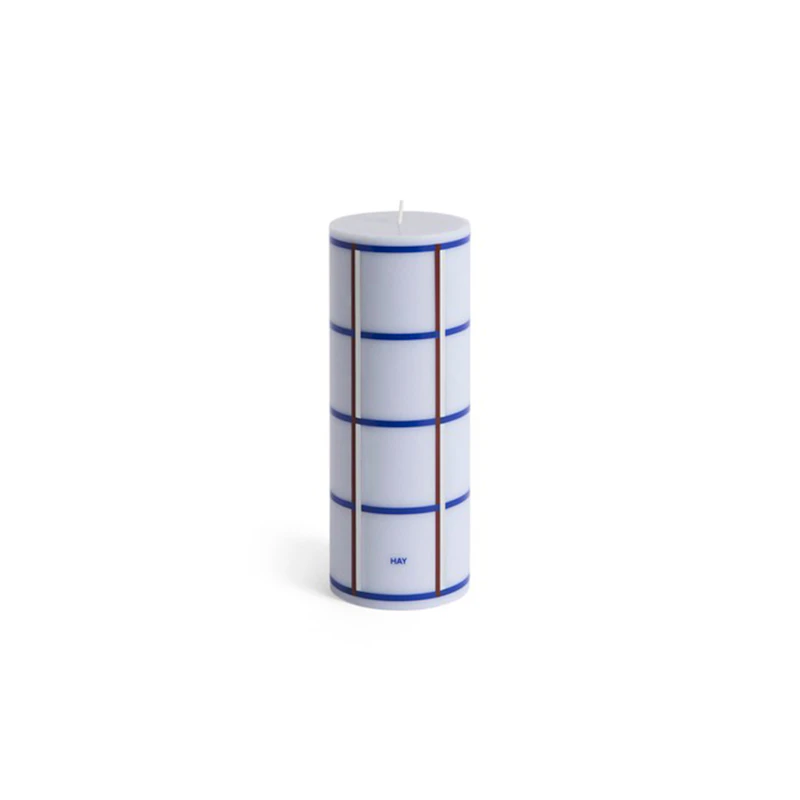 Column Kubbelys M, Lyseblå / Bordeaux