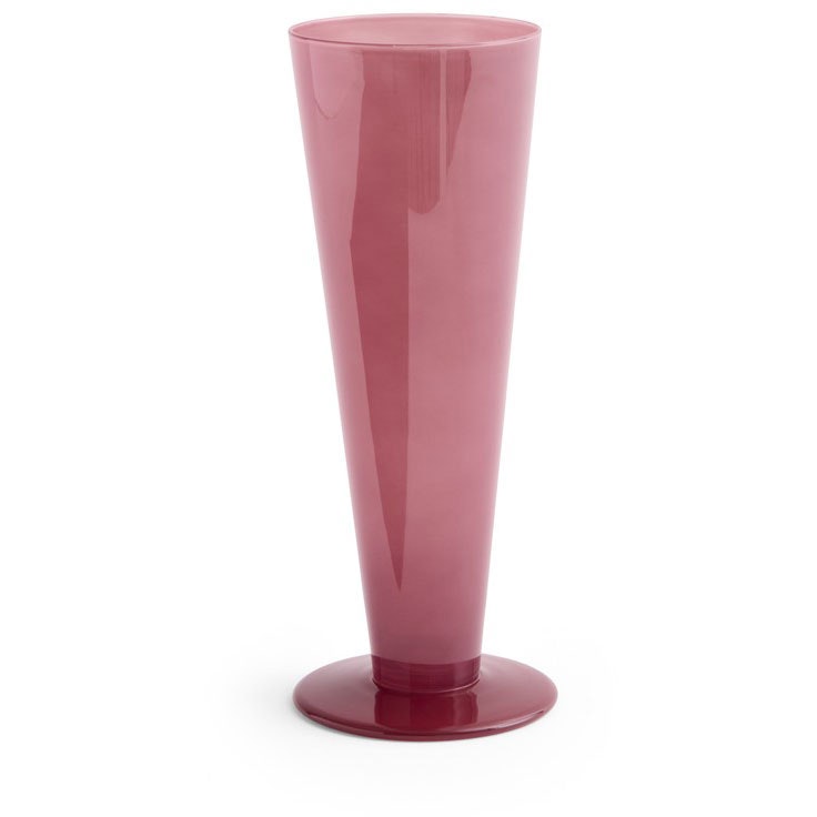 Hay Conical Vase Medium  / Dark Red -  Vaser Glass Rose - AF574-A602-AU90
