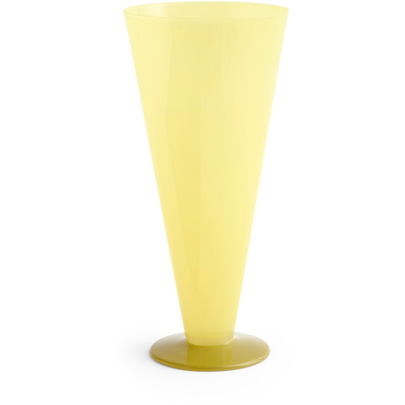 Hay Conical Vase Large Yellow / Lime Green -  Vaser Glass Gul - AF574-A603-AU91