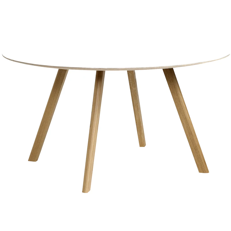 CPH 25 2.0 Bord Ø140x74 cm, Vannbasert Lakkert Eik / Hvit Laminat