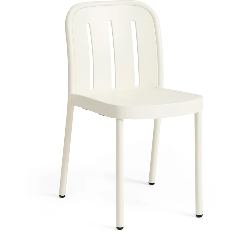 Deville Chair, Cream white powder coated aluminium