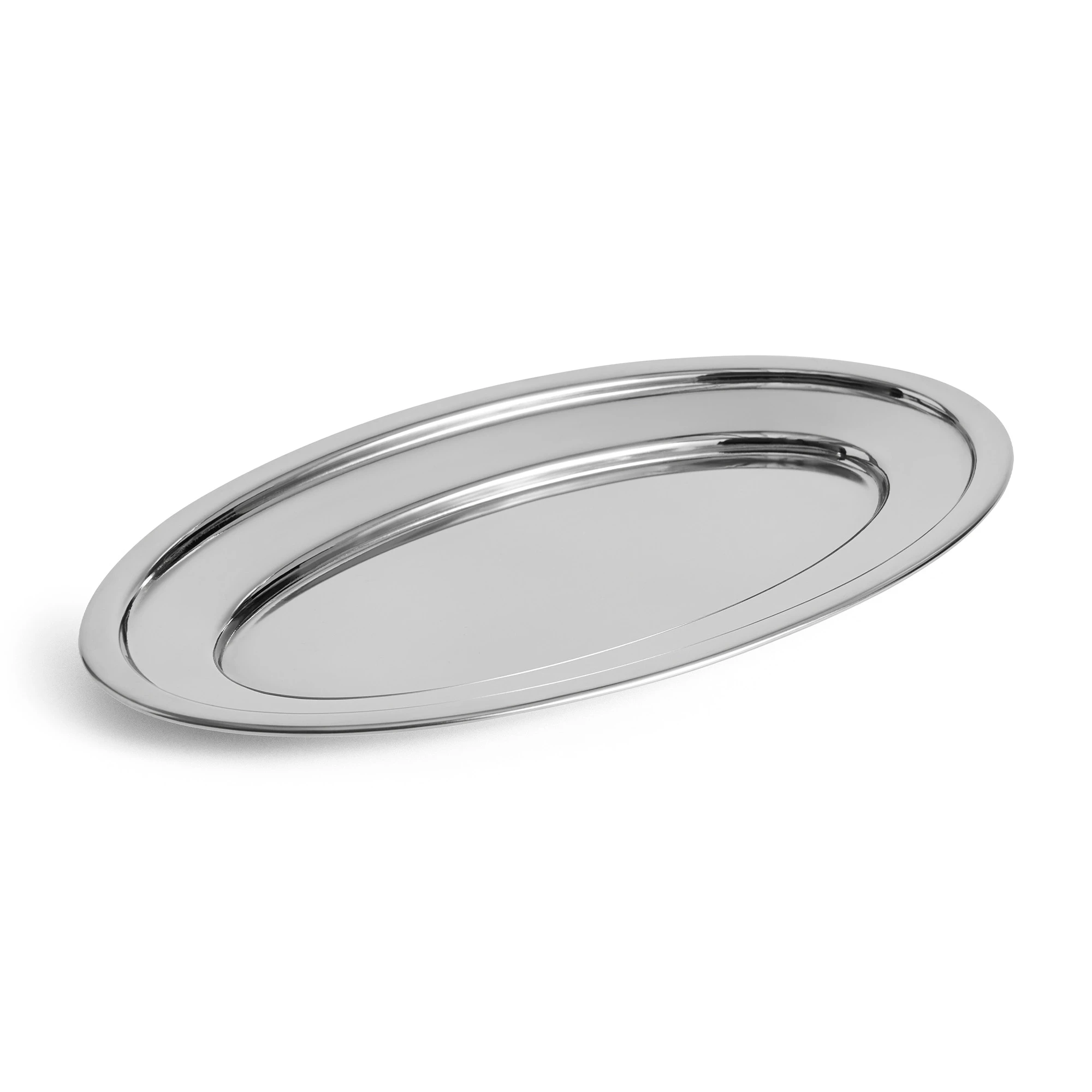 Hay Essential Steel Serveringsfat 20x32 Cm - Serveringsfat Organisk Bomull Rustfritt st&aring;l - AF797-A602-AG66