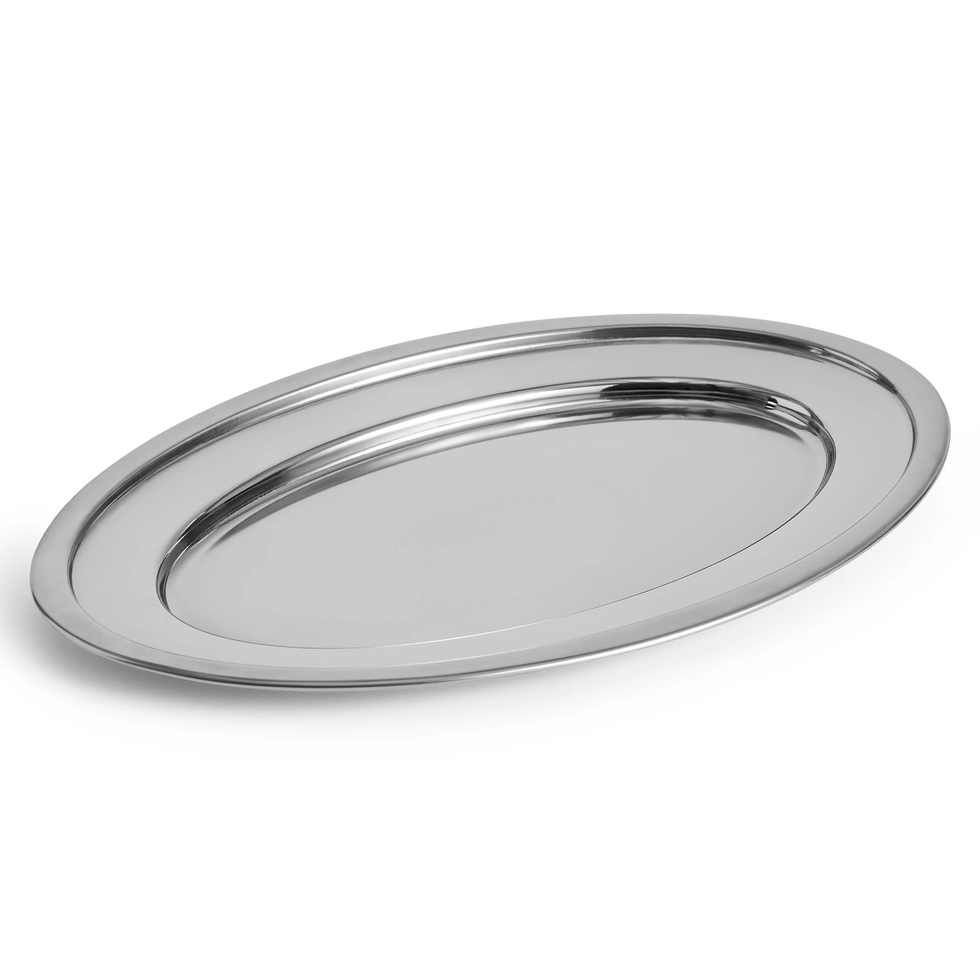 Hay Essential Steel Serveringsfat 24x37 Cm - Serveringsfat Organisk Bomull Rustfritt st&aring;l - AF797-A603-AG66