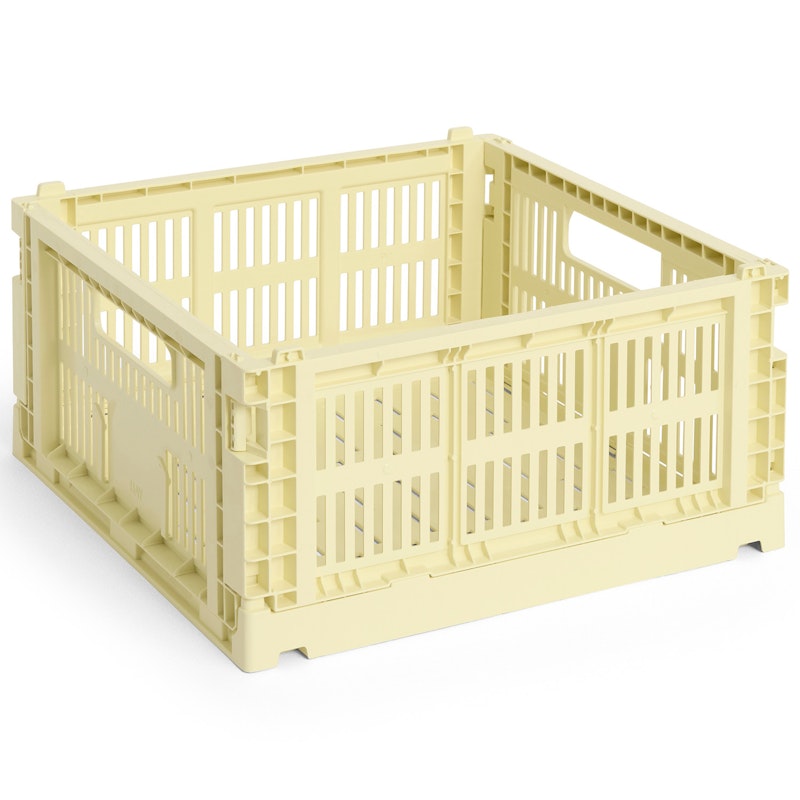 Colour Crate Medium Square Oppbevaring, Light Yellow