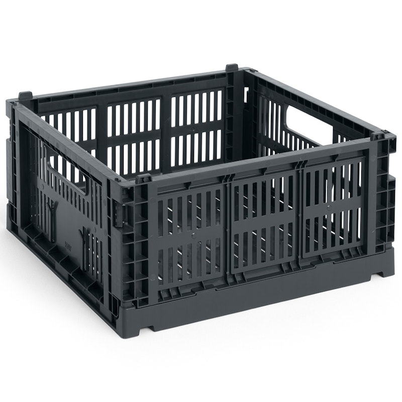 Colour Crate Medium Square Oppbevaring, Charcoal