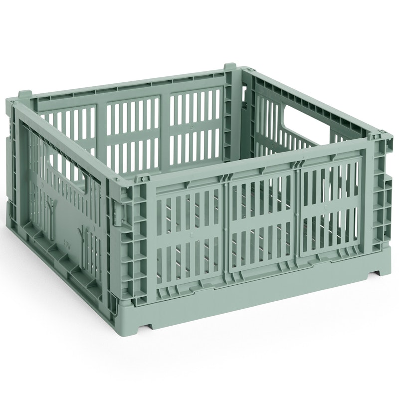 Colour Crate Medium Square Oppbevaring, Sage Green