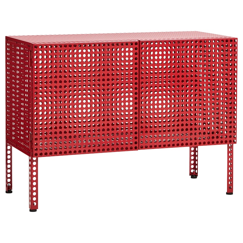 Perforated Skap Liten, Vinrød