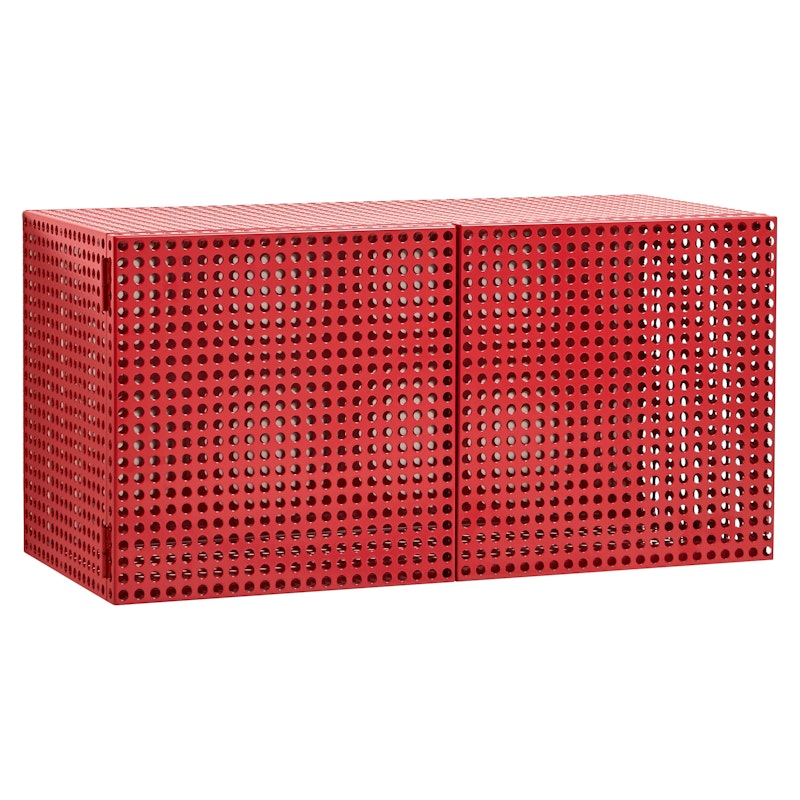 Perforated Veggskap, Vinrød