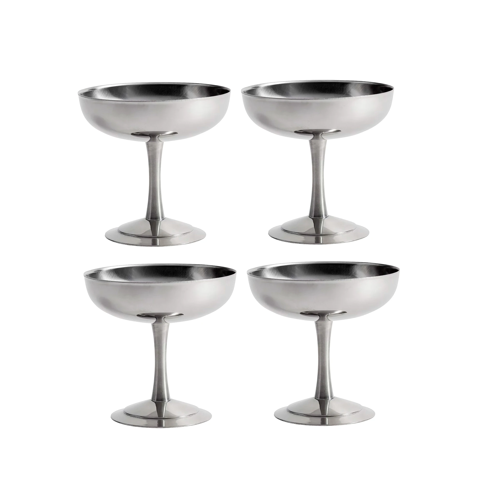 Hay Italian Dessertsk&aring;l 9 Cm 4-pk - Serveringssk&aring;ler Rustfritt st&aring;l - AB296-A962X4