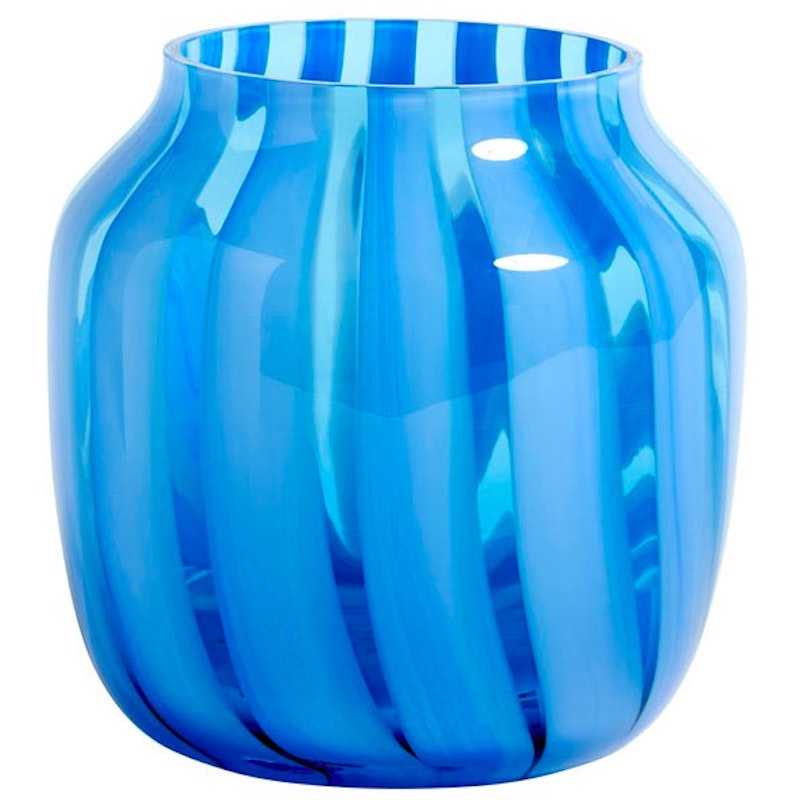 Juice Wide Vase, Lys Blå