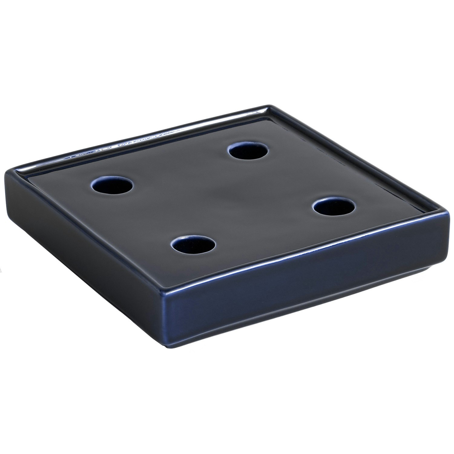 Hay Mattone Lysestake 18x18 Cm M&oslash;rkebl&aring; -  Lyslykter Stengods M&oslash;rk Bl&aring; - AE356-A603-AE89