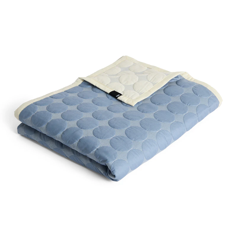 Mega Dot Sengeteppe 235x245 cm, Dusty Blue