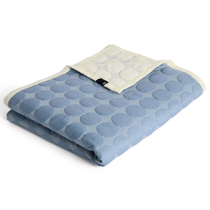 Mega Dot Sengeteppe 260x260 cm, Dusty Blue
