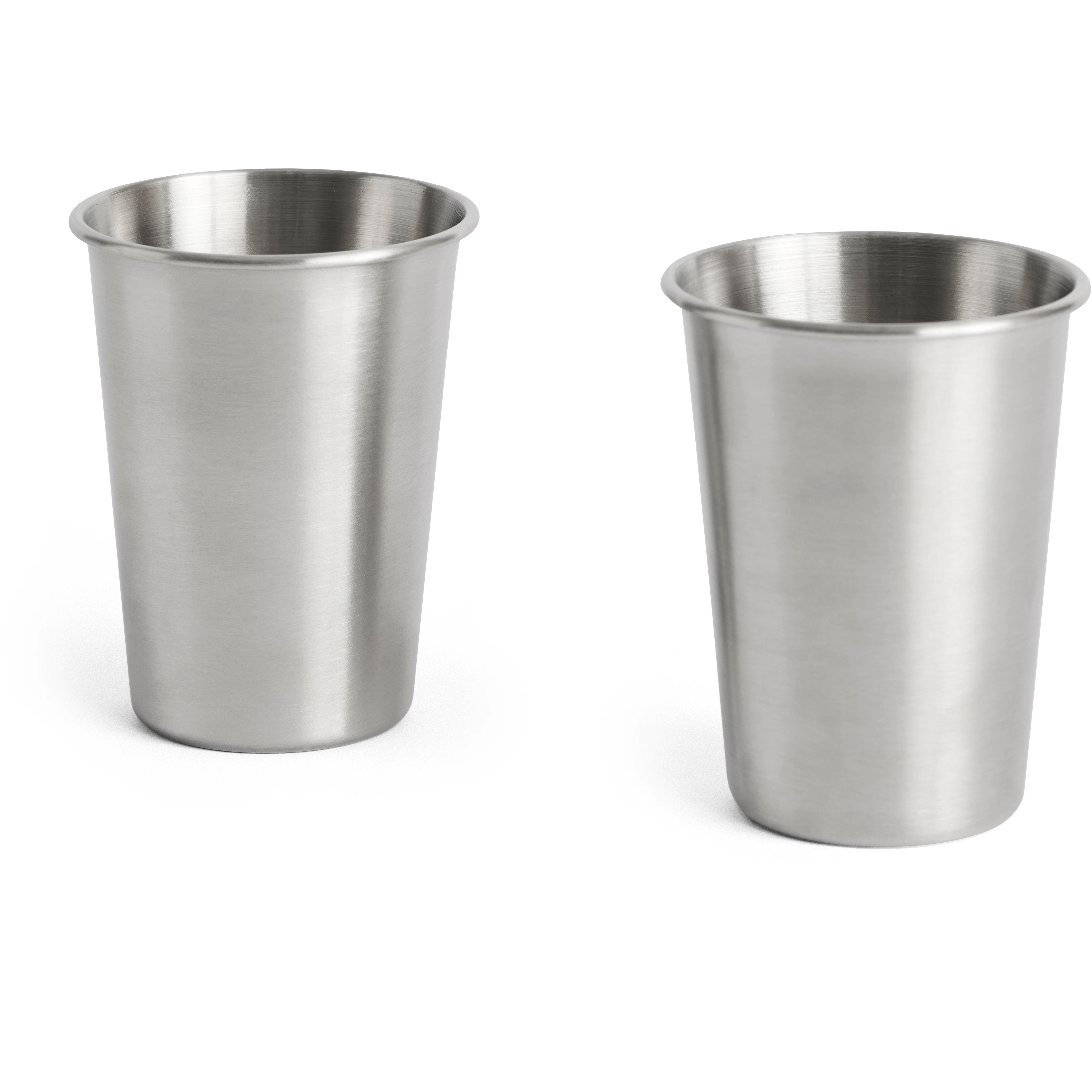 Hay Outdoor Market Steel Cup Set Of 2 Small -  Kaffekopper Rustfritt St&aring;l Silver - AE962-A668-AS23