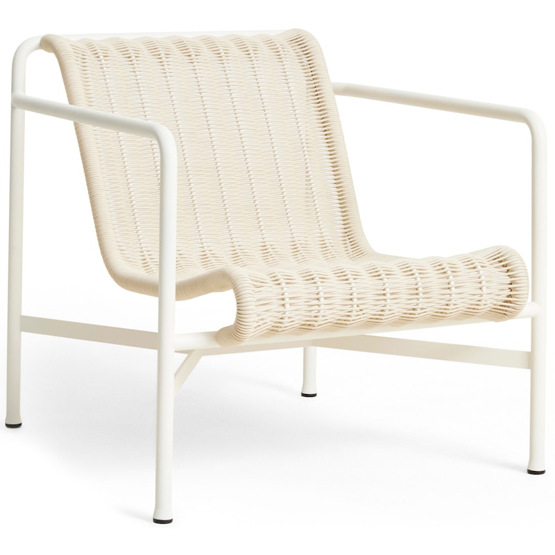 Palissade Cord Loungestol Lav, Cream White