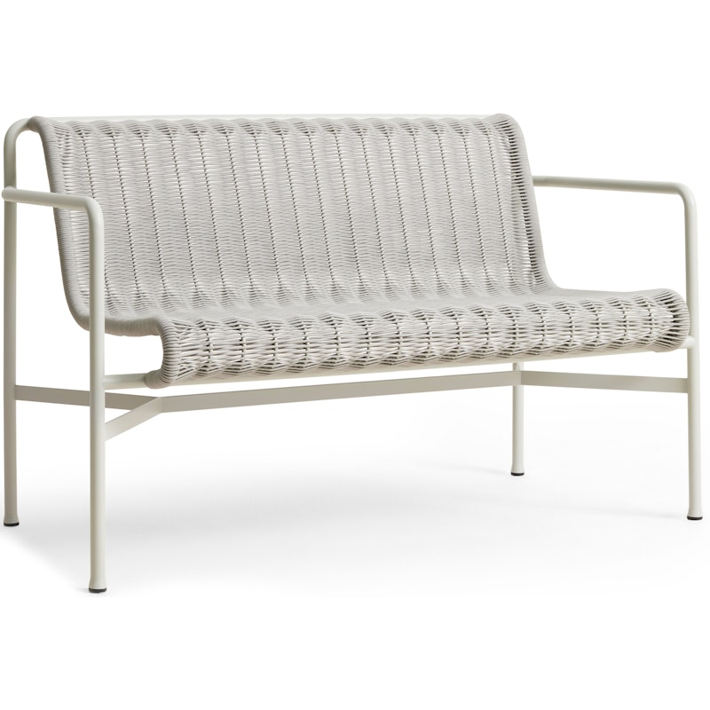 Palissade Cord Spisebordsbenk Med Armlener, Sky Grey