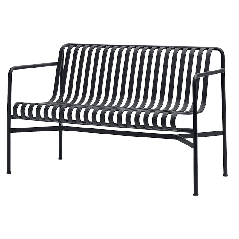 Palissade Dining Bench Armrest- Iron Red Benk