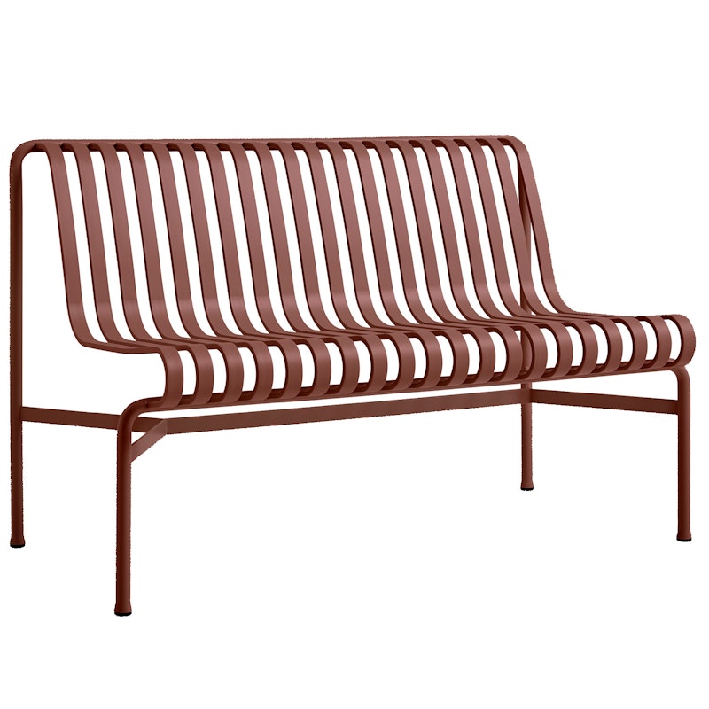 Palissade Benk Uten Armlener, Iron Red