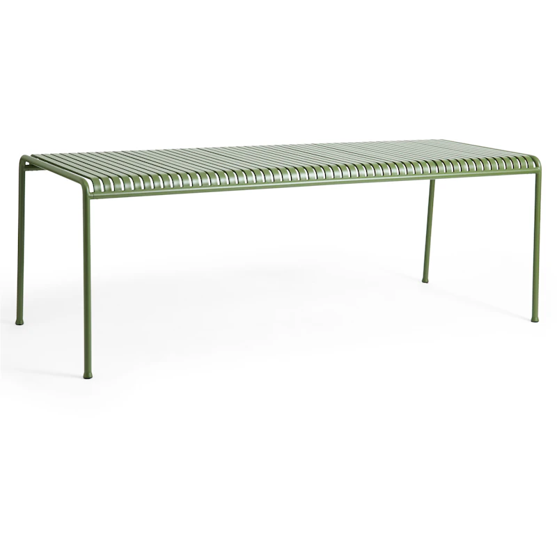 Palissade Table 90x220 cm 4 Legs, Olive powder coated steel