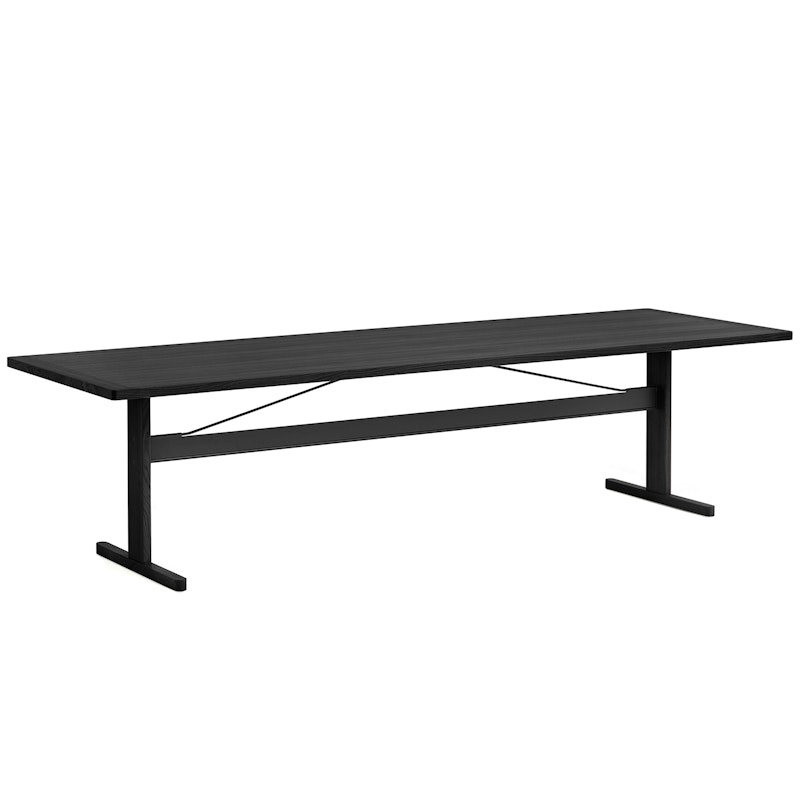 Passerelle Bord 95x300 cm, Svartlakkert Eik / Svart