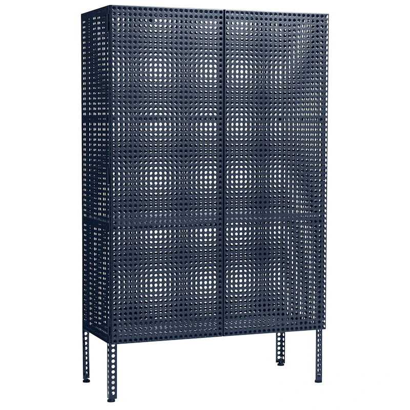Perforated Skap Stor, Steel Blue