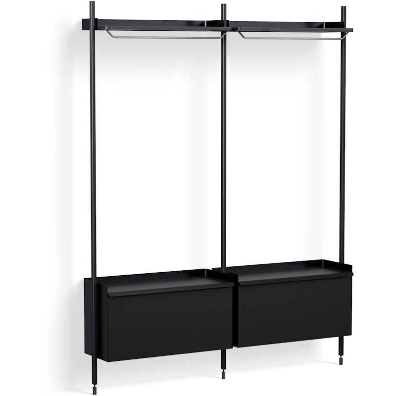 Pier System 1002 2 columns, PS Black / Black