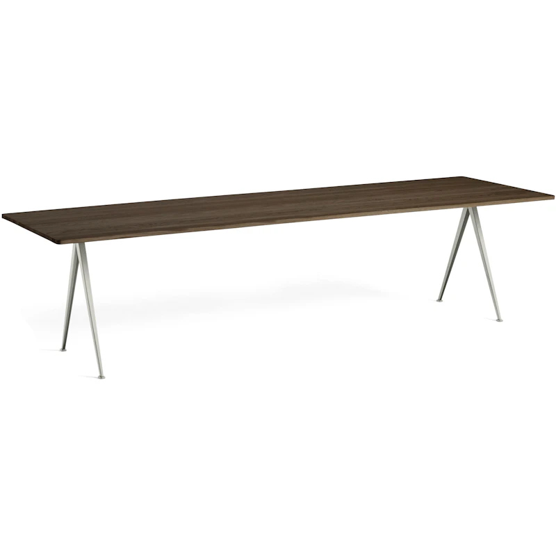 Pyramid 02 Spisebord 85x300 cm, Beige / Røkt Eik
