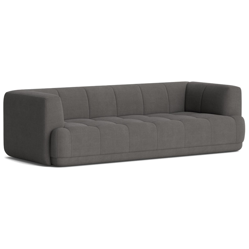 Quilton 3-Seter Sofa, Linara 196 Grey Seal