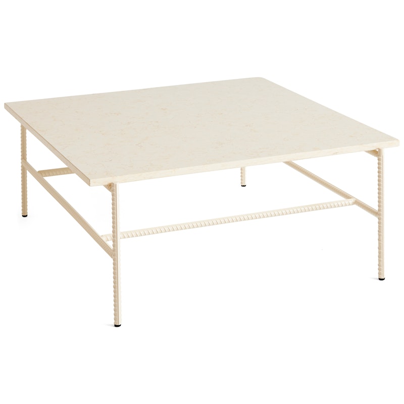 Rebar Salongbord 80x84 cm, Alabaster