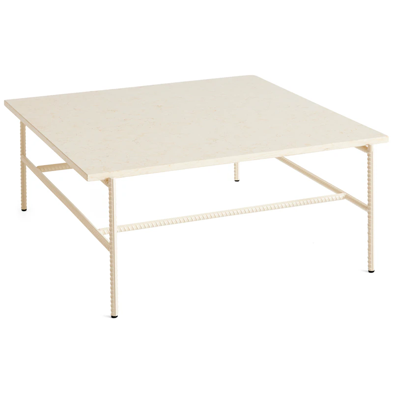 Rebar Salongbord 80x84 cm, Alabaster