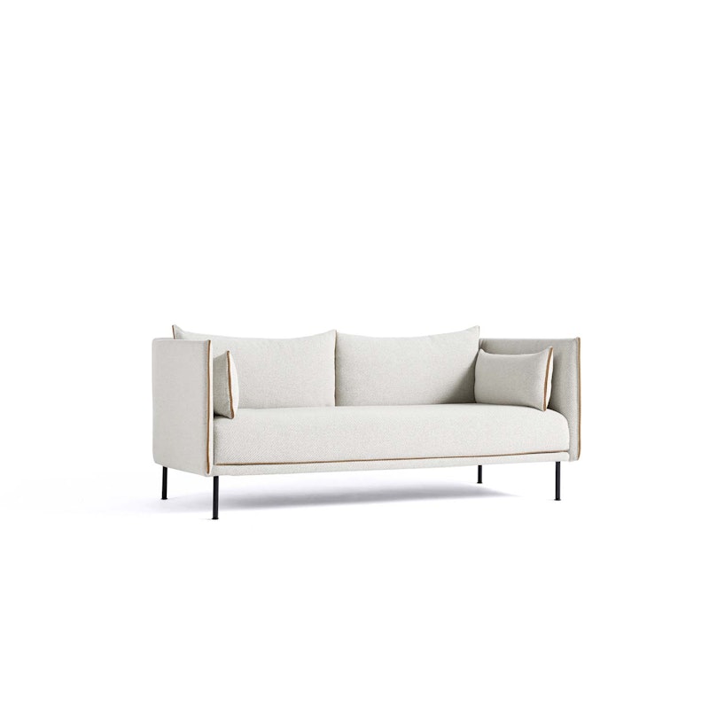Silhouette 2-Seter Sofa, Sort Stål / Coda 100