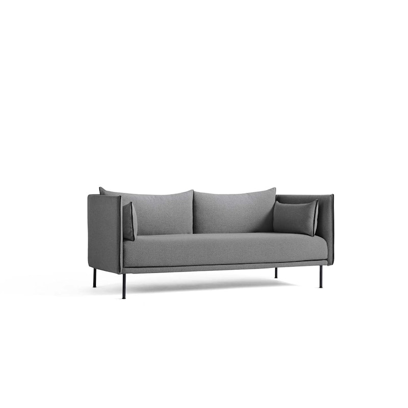 Silhouette 2-Seter Sofa, Sort Stål / Coda 182