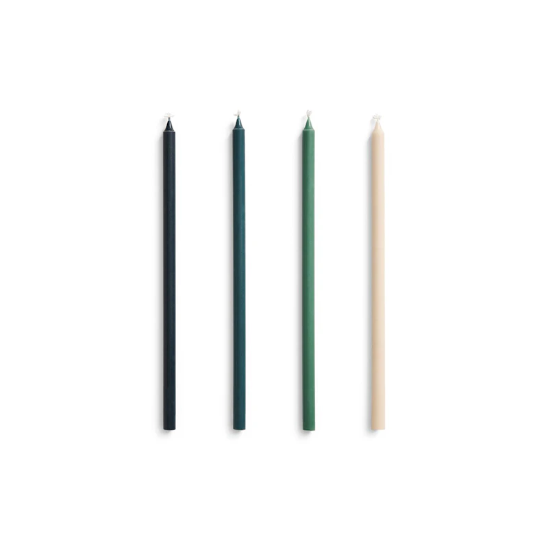 Slim Stearinlys 4-pk, Grønn