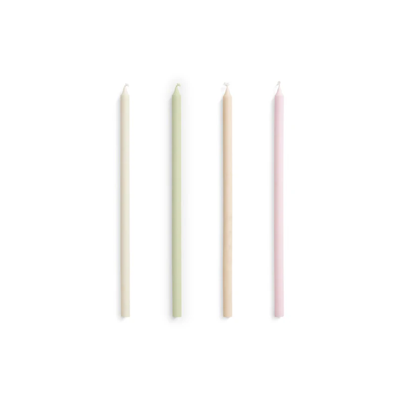 Slim Stearinlys 4-pk, Pastel