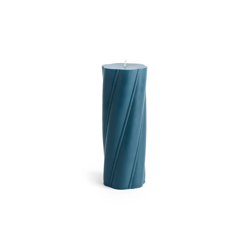 Soft Serve Stearinlys Large, Dark Teal