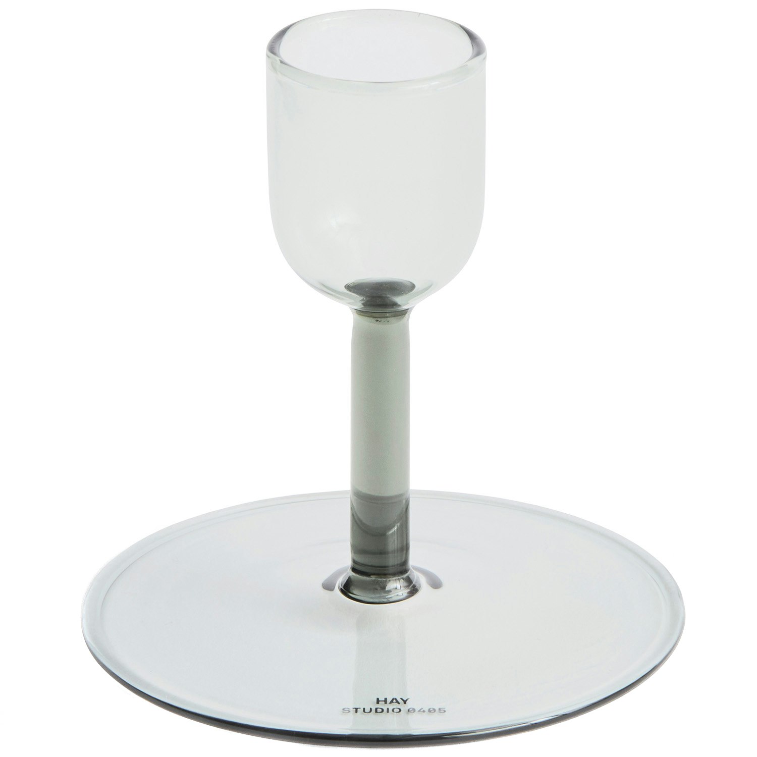 Hay Tiny Candleholder Straight Grey -  Lysestaker Borosilikatglass Gr&aring; - AE357-D438-AB48