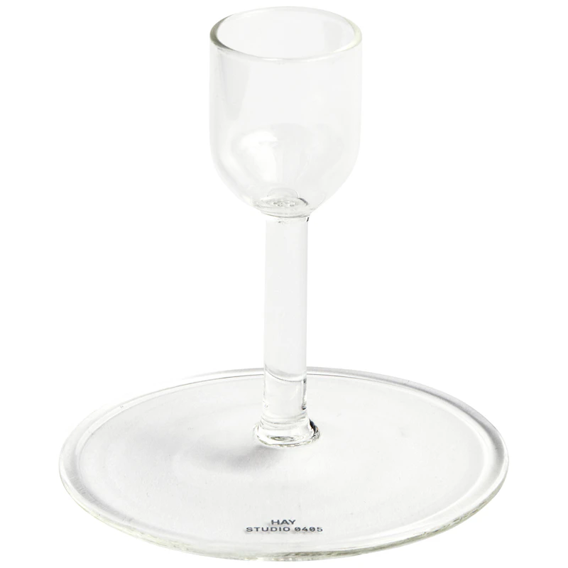 Tiny Candleholder Straight, Clear