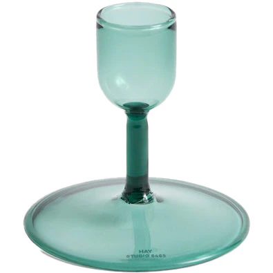 Hay Tiny Candleholder Straight  -  Lysestaker Borosilikatglass Aqua - AE357-D438-AF97