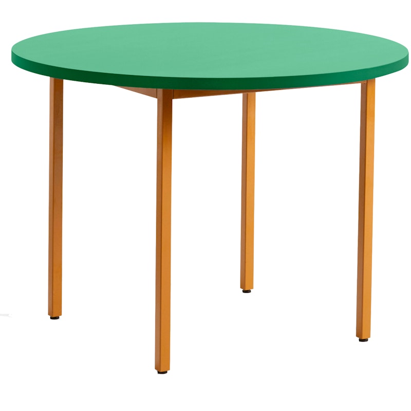 Two-Colour Bord Ø105 cm, Ochre / Green Mint